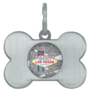 Placa Para Mascotas Bienvenidos a Fabulous Las Vegas