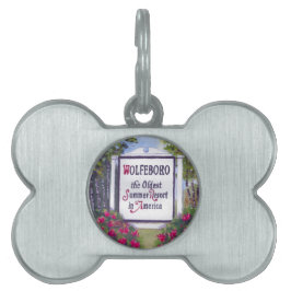 Placa Para Mascotas Bienvenidos al Rótulo Wolfeboro NH