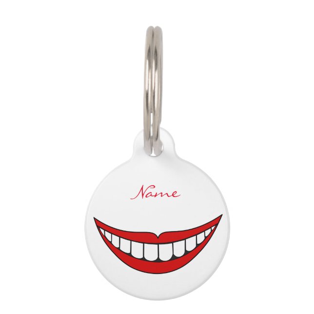 Placa Para Mascotas Big Smile Thunder_Cove (Anverso)