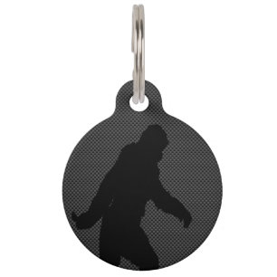 Placa Para Mascotas Bigfoot en la impresión de la fibra de carbono