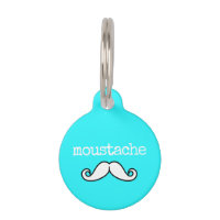 Bigote Divertido Blanco Teal