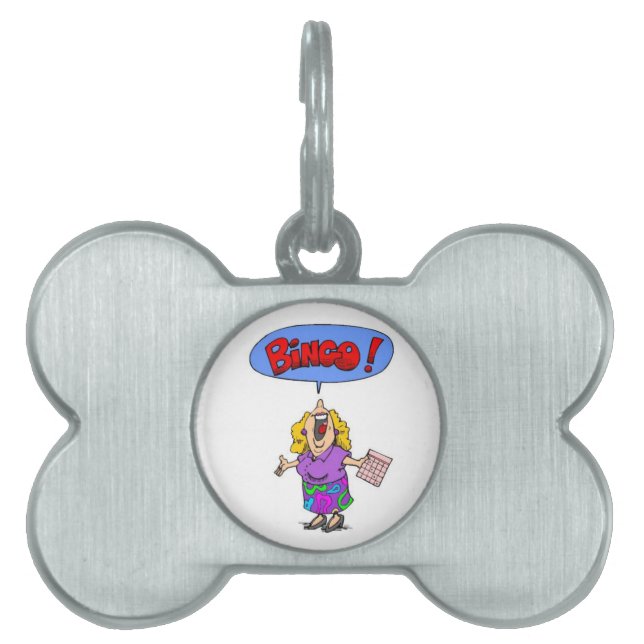 Placa Para Mascotas Bingo (Frente)