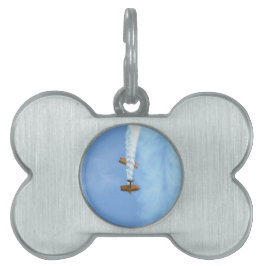 Placa Para Mascotas Biplanos aeroacrobacias