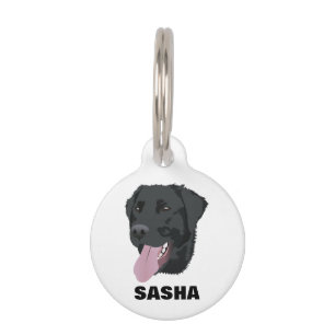 Placa Para Mascotas Black Lab personalizado