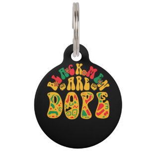 Placa Para Mascotas black_men_are_dope_02