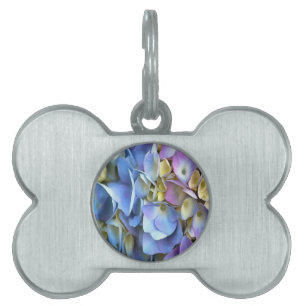 Placa Para Mascotas Blue Hydrangea Shrub Bossom artístico