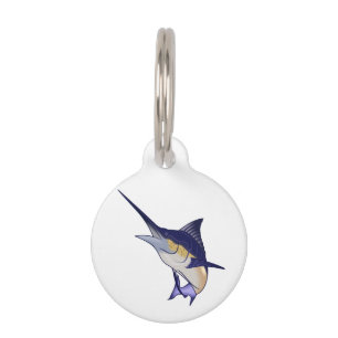 Placa Para Mascotas Blue Marlin