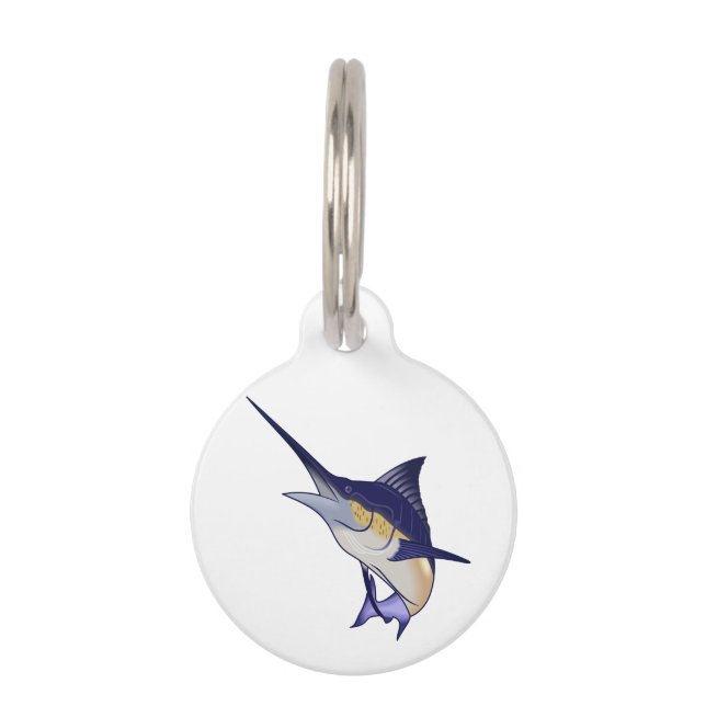 Placa Para Mascotas Blue Marlin (Anverso)