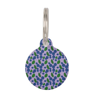 Placa Para Mascotas Blueberries Dog Bandana