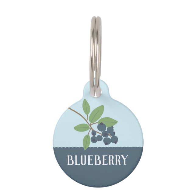 Placa Para Mascotas Blueberry (Anverso)