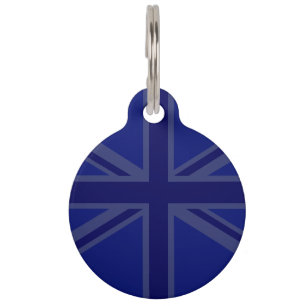 Placa Para Mascotas Blues para un sindicato de banderas británicas a P