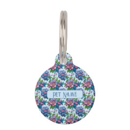 Placa Para Mascotas Blumenmuster: Dahlienzauber - 
