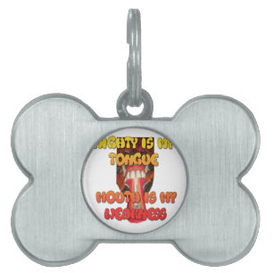 Placa Para Mascotas Boca grande Hakuna Matata.