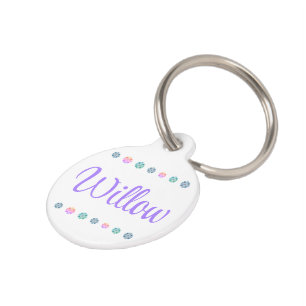 Placa Para Mascotas Boho Ombre
