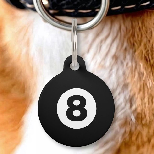 Placa Para Mascotas Bola Ocho (Subido por el creador)