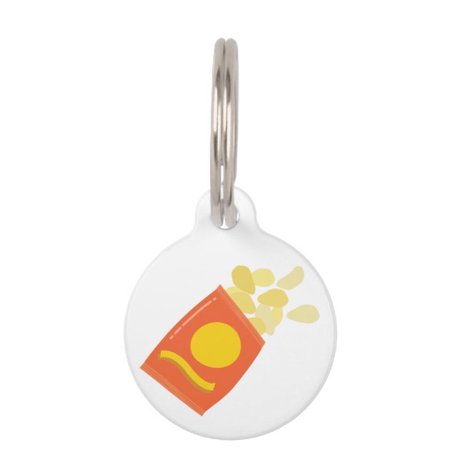 Placa Para Mascotas Bolsa de patatas fritas (Anverso)