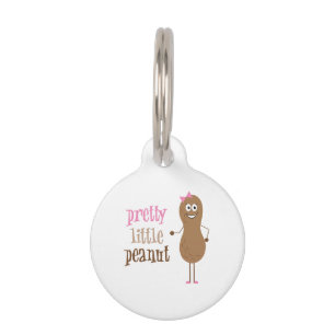 Placa Para Mascotas Bonito Little Peanut