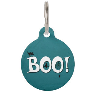 Placa Para Mascotas ¡Boo!