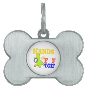 Placa Para Mascotas ¡Boo de oro! Girly TGIF Gracias A Dios Su Viernes