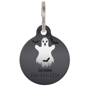 Placa Para Mascotas Boos Y Bats 