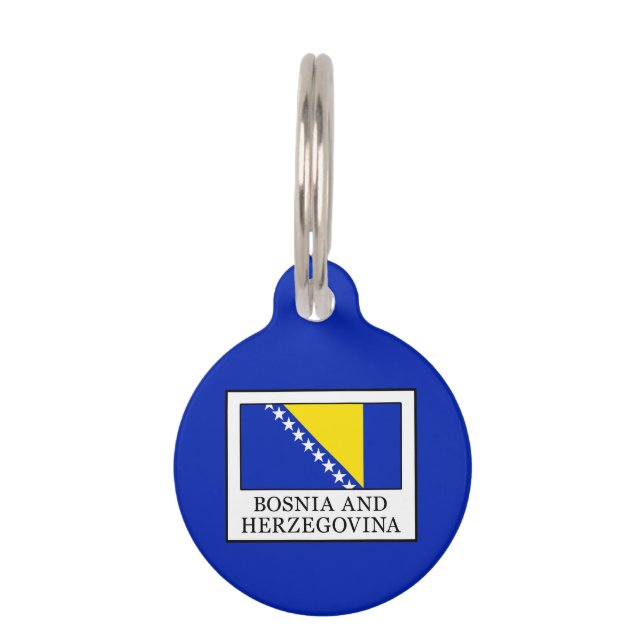 Placa Para Mascotas Bosnia y Herzegovina (Anverso)