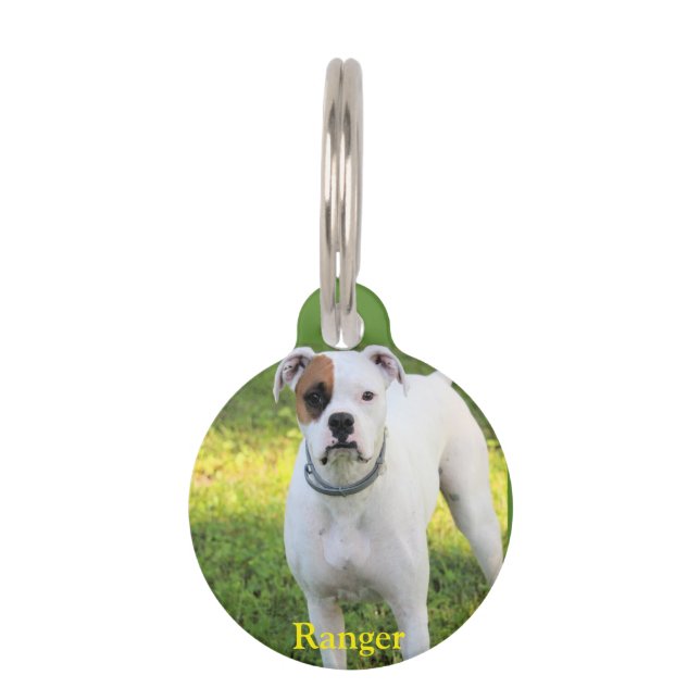 Placa Para Mascotas Boxeador (Anverso)