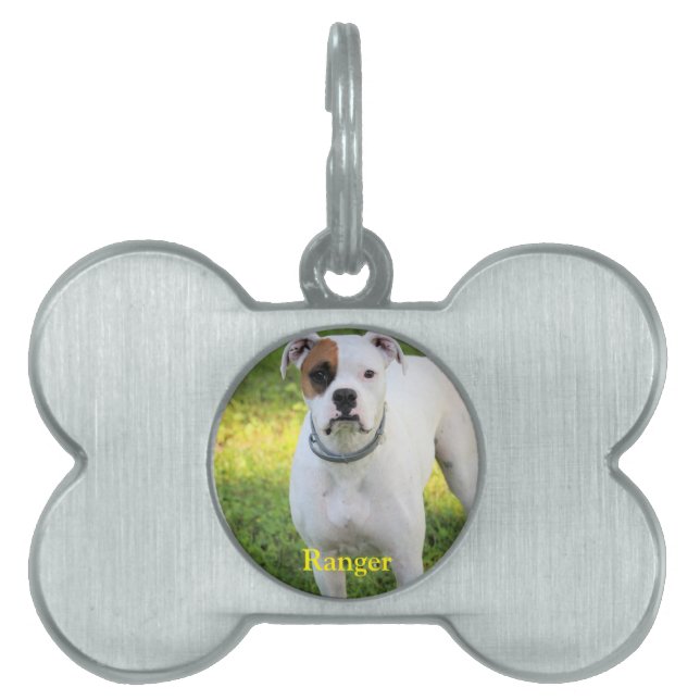 Placa Para Mascotas Boxeador (Frente)