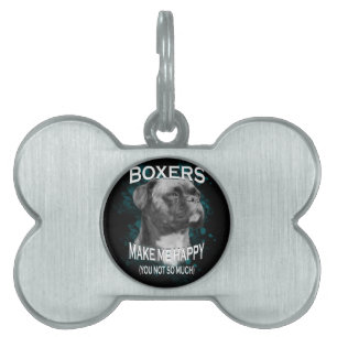 Placa Para Mascotas Boxer Dog Animal Aovers Art Textos