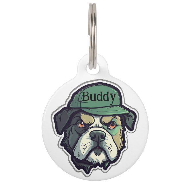 Placa Para Mascotas Boxer Personaliza (Anverso)