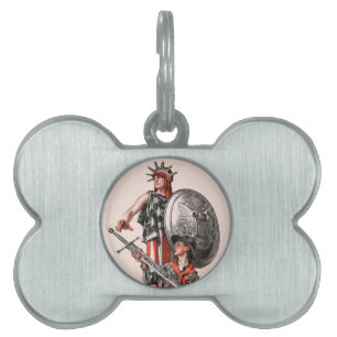 Placa Para Mascotas Boy scout y libertad