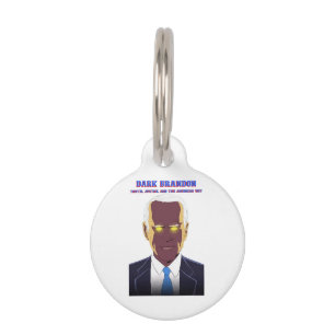 Placa Para Mascotas Brandon Oscuro