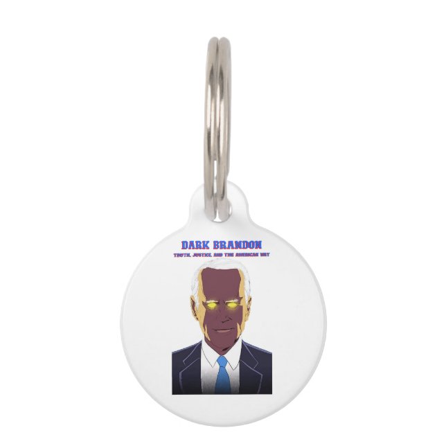 Placa Para Mascotas Brandon Oscuro (Anverso)