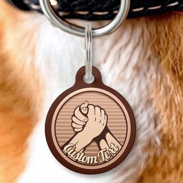 Placa Para Mascotas Brazo de lucha Bronce (Subido por el creador)