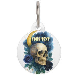 Placa Para Mascotas Brujería estética floral gótica Halloween espeluzn