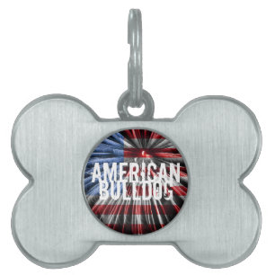 Placa Para Mascotas Bulldog americano