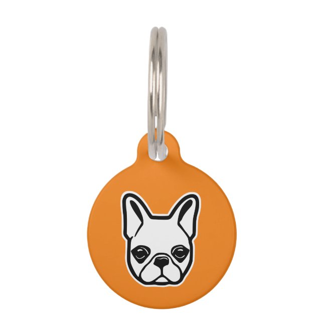 Placa Para Mascotas Bulldog Francés (Anverso)