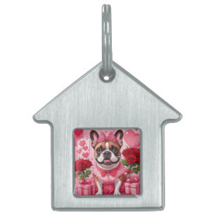 Placa Para Mascotas Bulldog Francés Enamorado French Bulldog