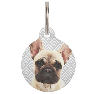 Placa Para Mascotas Bulldog Francés Juguetón