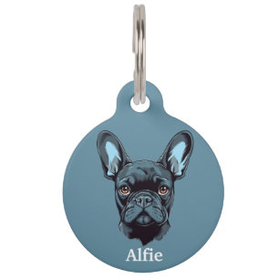 Placa Para Mascotas Bulldog Francés Personalizado