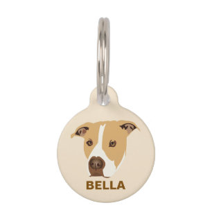 Placa Para Mascotas Bulldog Pit personalizado