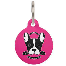 Placa Para Mascotas Bulldoges franceses - Amantes del perro. Toalla de