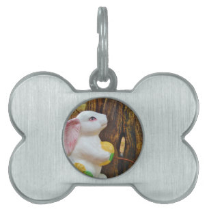Placa Para Mascotas Bunny de Pascua