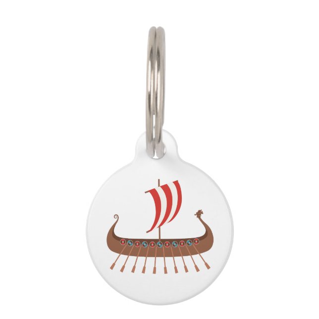 Placa Para Mascotas Buque de avistamiento (Anverso)