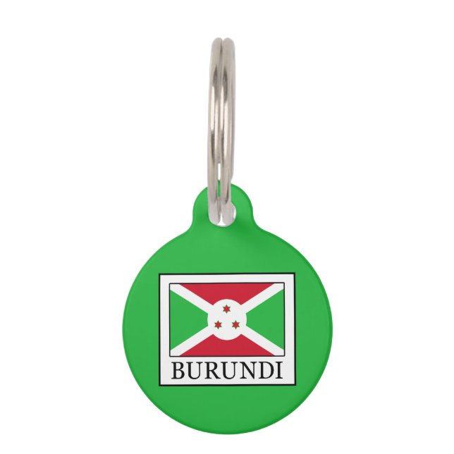 Placa Para Mascotas Burundi (Anverso)