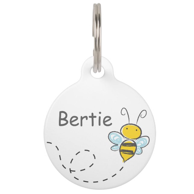 Placa Para Mascotas Busy Bee (Anverso)