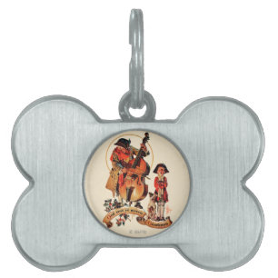 Placa Para Mascotas Caballeros de YE Merrie del resto de dios