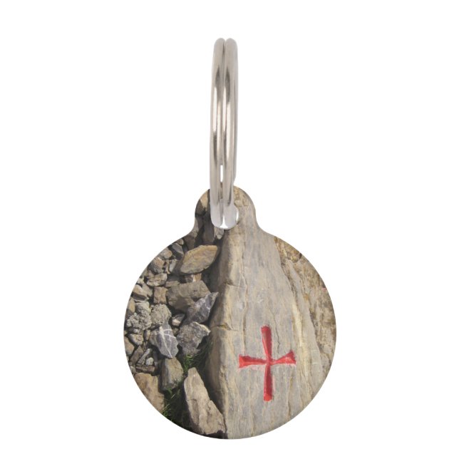Placa Para Mascotas Caballeros Templar Suiza (Anverso)