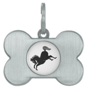 Placa Para Mascotas Caballo corriendo