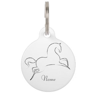 Placa Para Mascotas Caballo salvaje Thunder_Cove