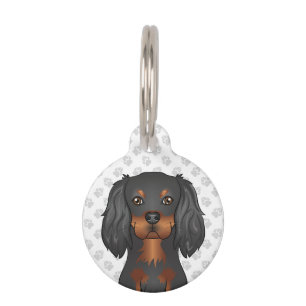 Placa Para Mascotas Cabeza de Cavalier King Charles Spaniel de color n